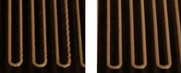 Left: Before. Right: After