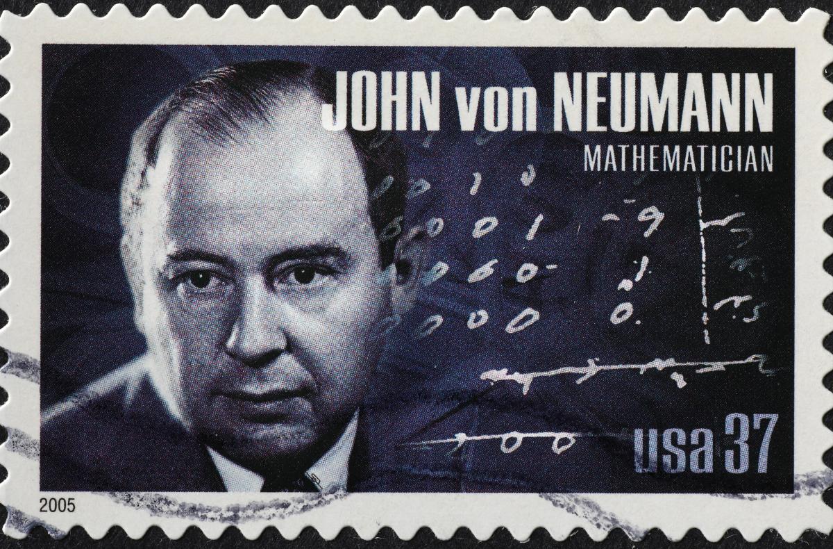 John von Neumann on a stamp