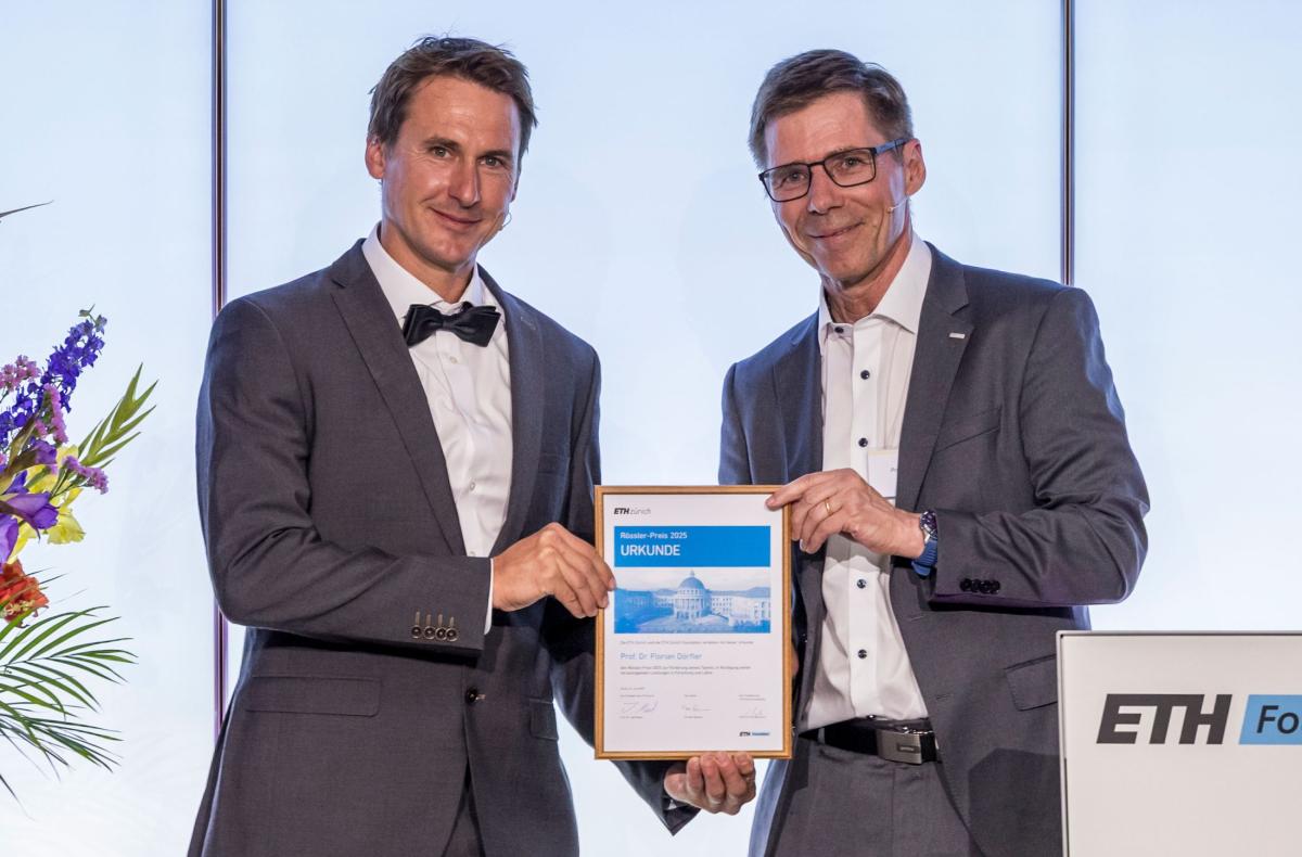 Florian Dörfler receives the Rossler award