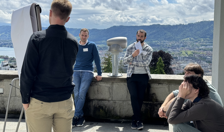 Sharing ideas on the terrace