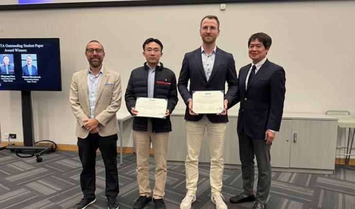 Fabian receives his award