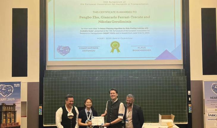 The team collect the award